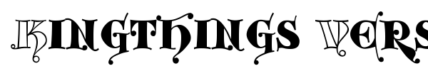 Kingthings Versalis font preview